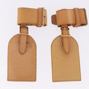 LOUIS VUITTON Name Tag Powanie 10 Set Powanie Leather Beige LV Auth 192569-9