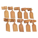 LOUIS VUITTON Name Tag Powanie 10 Set Powanie Leather Beige LV Auth 192570-1