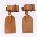 LOUIS VUITTON Name Tag Powanie 10 Set Powanie Leather Beige LV Auth 192570-11