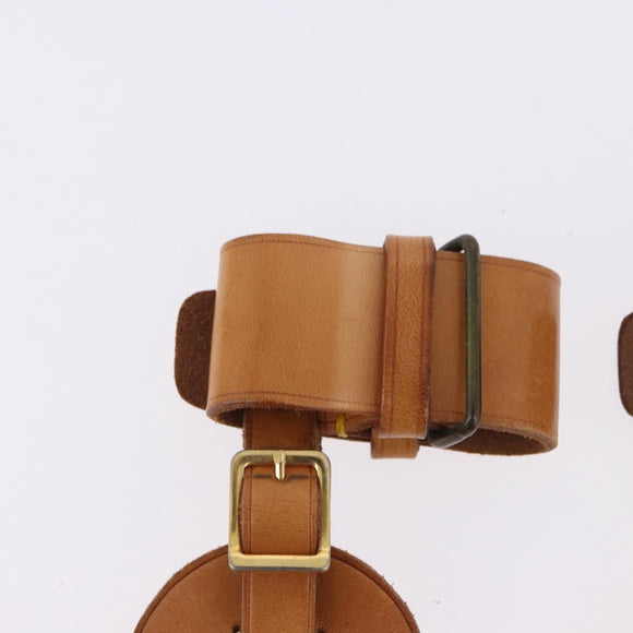 LOUIS VUITTON Name Tag Powanie 10 Set Powanie Leather Beige LV Auth 192570