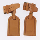 LOUIS VUITTON Name Tag Powanie 10 Set Powanie Leather Beige LV Auth 192570-13