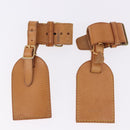 LOUIS VUITTON Name Tag Powanie 10 Set Powanie Leather Beige LV Auth 192570-5
