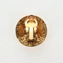 CHANEL Earring Metal Gold Tone CC Auth 192600M-10