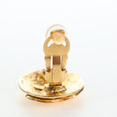 CHANEL Earring Metal Gold Tone CC Auth 192600M-13