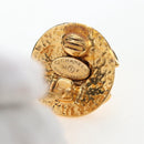 CHANEL Earring Metal Gold Tone CC Auth 192600M-15