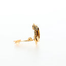 CHANEL Earring Metal Gold Tone CC Auth 192600M-4