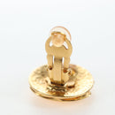 CHANEL Earring Metal Gold Tone CC Auth 192600M-6