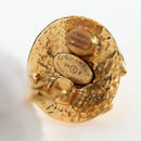 CHANEL Earring Metal Gold Tone CC Auth 192600M-8