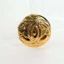 CHANEL Earring Metal Gold Tone CC Auth 192600M-9