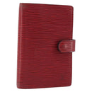 LOUIS VUITTON Epi Agenda PM Day Planner Cover Red R20057 LV Auth 192601-1