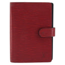 LOUIS VUITTON Epi Agenda PM Day Planner Cover Red R20057 LV Auth 192601-13
