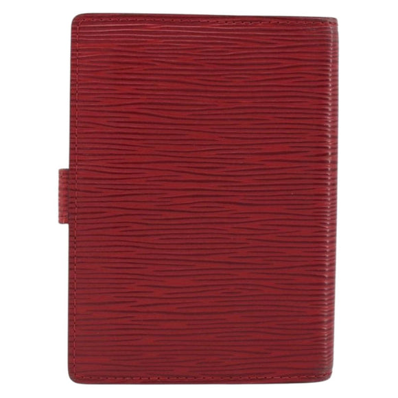LOUIS VUITTON Epi Agenda PM Day Planner Cover Red R20057 LV Auth 192601