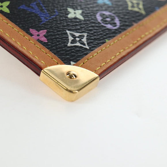 LOUIS VUITTON Monogram Multicolor Pochette Cles Purse Black M13664 Auth 192602M