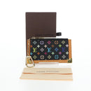 LOUIS VUITTON Monogram Multicolor Pochette Cles Purse Black M13664 Auth 192602M-12