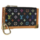 LOUIS VUITTON Monogram Multicolor Pochette Cles Purse Black M13664 Auth 192602M-1