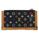 LOUIS VUITTON Monogram Multicolor Pochette Cles Purse Black M13664 Auth 192602M-2