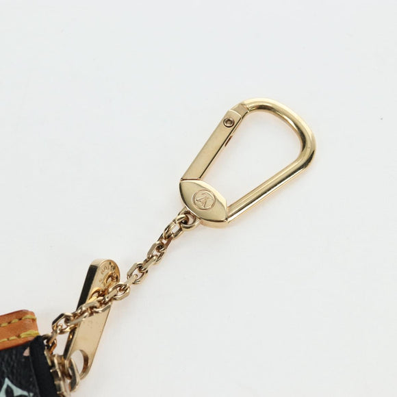 LOUIS VUITTON Monogram Multicolor Pochette Cles Purse Black M13664 Auth 192602M