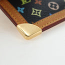 LOUIS VUITTON Monogram Multicolor Pochette Cles Purse Black M13664 Auth 192602M-8