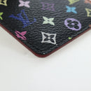 LOUIS VUITTON Monogram Multicolor Etui Hand Mirror Black M92651 LV Auth 192603M-15