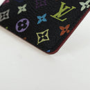 LOUIS VUITTON Monogram Multicolor Etui Hand Mirror Black M92651 LV Auth 192603M-16