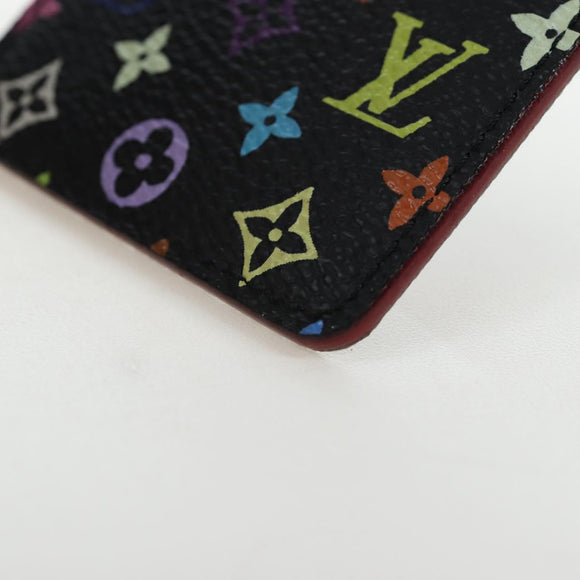 LOUIS VUITTON Monogram Multicolor Etui Hand Mirror Black M92651 LV Auth 192603M