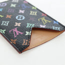 LOUIS VUITTON Monogram Multicolor Etui Hand Mirror Black M92651 LV Auth 192603M-17