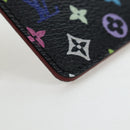 LOUIS VUITTON Monogram Multicolor Etui Hand Mirror Black M92651 LV Auth 192603M-7