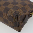 LOUIS VUITTON Damier Ebene Pochette Cosmetic PM Pouch N47516 LV Auth 192604-15