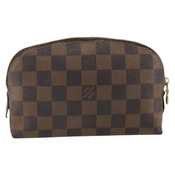 LOUIS VUITTON Damier Ebene Pochette Cosmetic PM Pouch N47516 LV Auth 192604