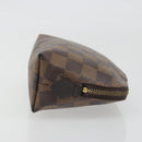 LOUIS VUITTON Damier Ebene Pochette Cosmetic PM Pouch N47516 LV Auth 192604-3
