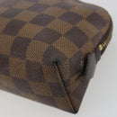 LOUIS VUITTON Damier Ebene Pochette Cosmetic PM Pouch N47516 LV Auth 192604-7