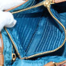 PRADA Venice Pattern Hand Bag Canvas Multicolor Gold Auth 192606SAV-26