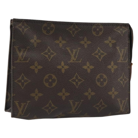 LOUIS VUITTON Monogram Poche Toilette 19 Pouch M47544 LV Auth 192610