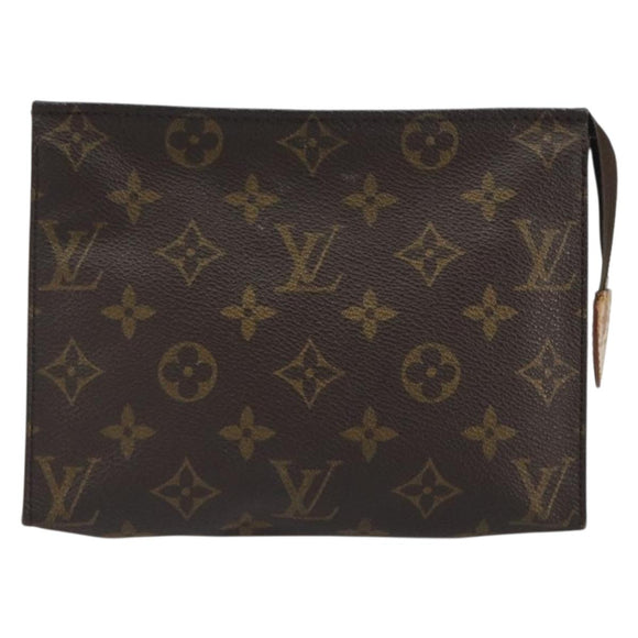 LOUIS VUITTON Monogram Poche Toilette 19 Pouch M47544 LV Auth 192610