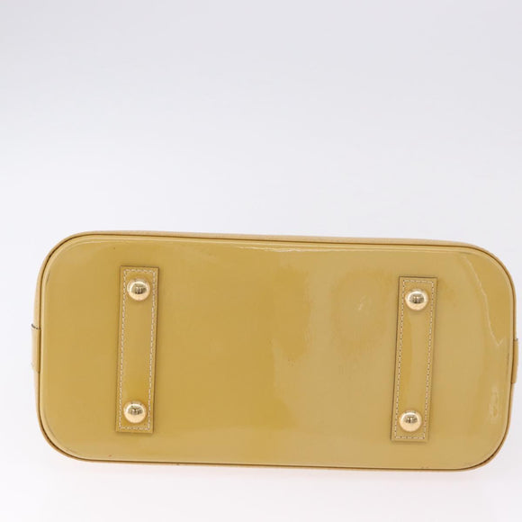 LOUIS VUITTON Monogram Vernis Alma PM Hand Bag Galet LV Auth 192614