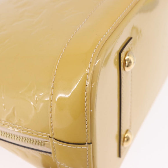 LOUIS VUITTON Monogram Vernis Alma PM Hand Bag Galet LV Auth 192614