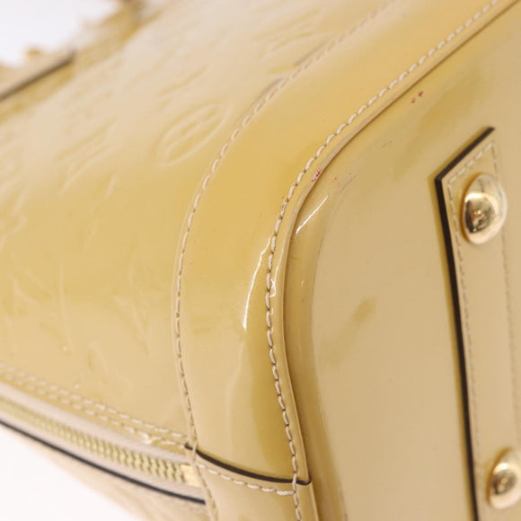 LOUIS VUITTON Monogram Vernis Alma PM Hand Bag Galet LV Auth 192614