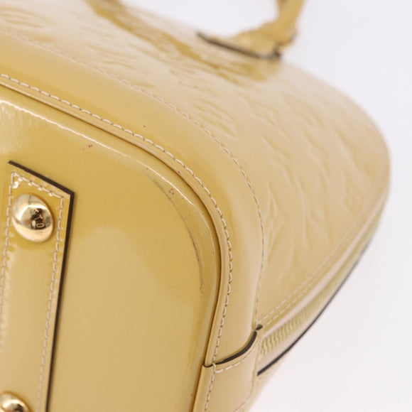 LOUIS VUITTON Monogram Vernis Alma PM Hand Bag Galet LV Auth 192614