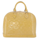 LOUIS VUITTON Monogram Vernis Alma PM Hand Bag Galet LV Auth 192614-3