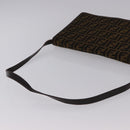 FENDI Zucca Canvas Shoulder Bag Brown Gold Auth 192615-7