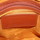 MCM Logogram Vicetos Boston Bag PVC Leather 2way Brown Gold Auth 192616A-21