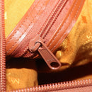 MCM Logogram Vicetos Boston Bag PVC Leather 2way Brown Gold Auth 192616A-22