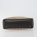 GUCCI GG Canvas Bamboo Hand Bag Beige Silver 112526 Auth 192617A-5