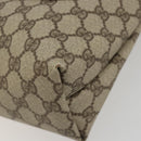GUCCI GG Supreme Web Sherry Line Bag PVC Beige Gold 002 58 6487 Auth 192622A-10
