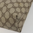 GUCCI GG Supreme Web Sherry Line Bag PVC Beige Gold 002 58 6487 Auth 192622A-12