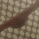 GUCCI GG Supreme Web Sherry Line Bag PVC Beige Gold 002 58 6487 Auth 192622A-14