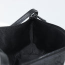 GUCCI GG Canvas Accessory Pouch Black Silver 07198 Auth 192624A-18
