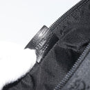 GUCCI GG Canvas Accessory Pouch Black Silver 07198 Auth 192624A-20