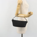 GUCCI GG Canvas Accessory Pouch Black Silver 07198 Auth 192624A-21