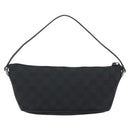 GUCCI GG Canvas Accessory Pouch Black Silver 07198 Auth 192624A-3